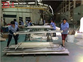 【車間動態】東莞展館項目外墻鋁單板與鋁方通吊頂加工完成 【車間動態】東莞展館項目外墻鋁單板與鋁方通吊頂加工完成