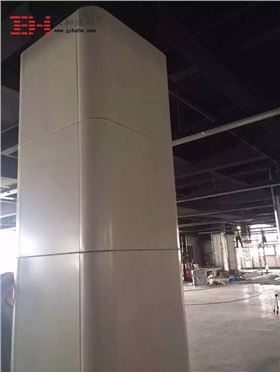 【廠房案例】包裝紙龍頭企業“金黃葉”鋁單板裝飾