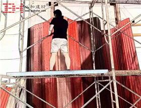 【藝術墻施工現場】藝術背景墻異型鋁單板裝飾 【藝術墻施工現場】藝術背景墻異型鋁單板裝飾