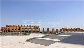 內蒙古鄂爾多斯體育中心-金色氟碳鋁單板2