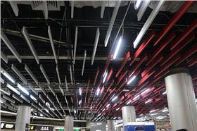 地鐵鋁方管天花吊頂 地鐵鋁方管天花吊頂