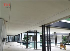 真石漆鋁瓦楞板天花