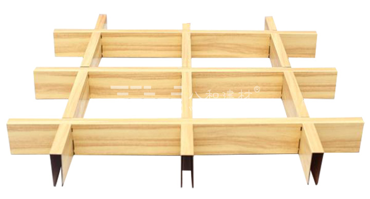 木紋方形鋁格柵吊頂 木紋方形鋁格柵吊頂