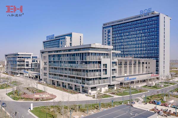 3mm厚氟碳鋁單板幕墻立面，合肥京東方醫院