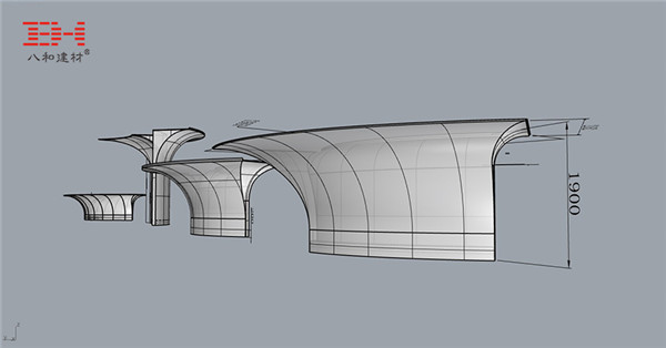 雙曲鋁單板模型 雙曲鋁單板模型