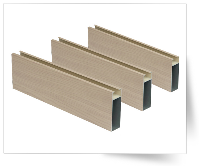 新型環保裝飾材料-仿木紋鋁天花吊頂