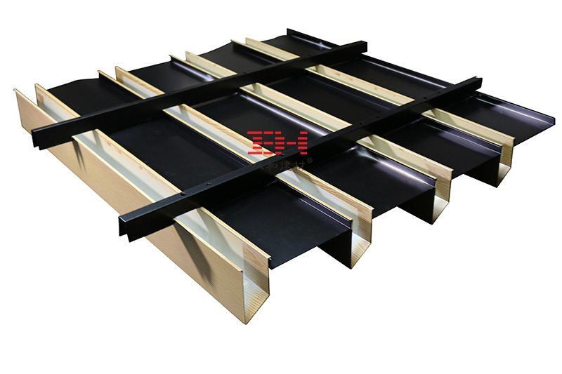 兩種鋁方通吊頂組合的吊頂天花產品 兩種鋁方通吊頂組合的吊頂天花產品