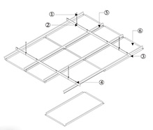 勾搭式天花安裝節(jié)點(diǎn)